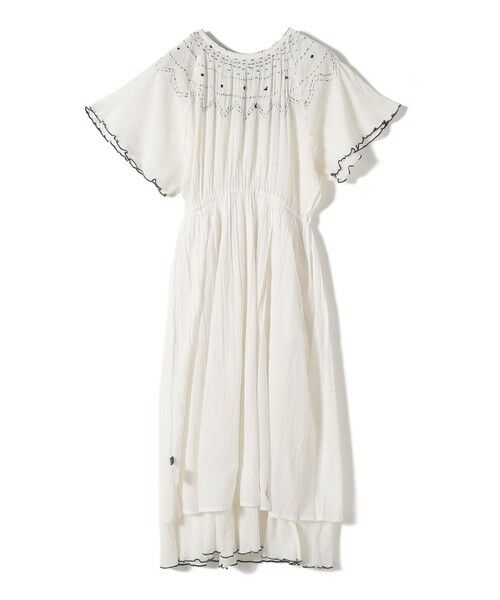 SHIPS / シップス ロング・マキシ丈ワンピース | 《予約》SHIPS Colors:〈手洗い可能〉楊柳 エンブロイダリー ワンピース◆ | 詳細3