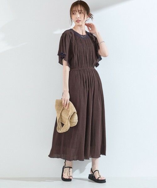 SHIPS / シップス ロング・マキシ丈ワンピース | 《予約》SHIPS Colors:〈手洗い可能〉楊柳 エンブロイダリー ワンピース◆ | 詳細27