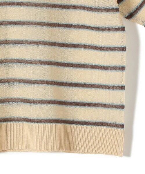 SHIPS / シップス ニット・セーター | 《予約》SHIPS Colors:〈手洗い可能〉シアー ボーダー スキッパー ニット◆ | 詳細5