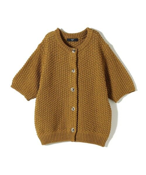 SHIPS / シップス カーディガン・ボレロ | 《予約》SHIPS Colors:〈手洗い可能〉リンクス ステッチ 5分袖 ニット ジャケット◆ | 詳細7