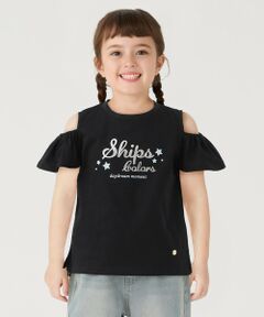 SHIPS / シップス Tシャツ | 《予約》SHIPS Colors:100〜140cm /〈洗濯機可能〉オープンショルダー Tシャツ◆