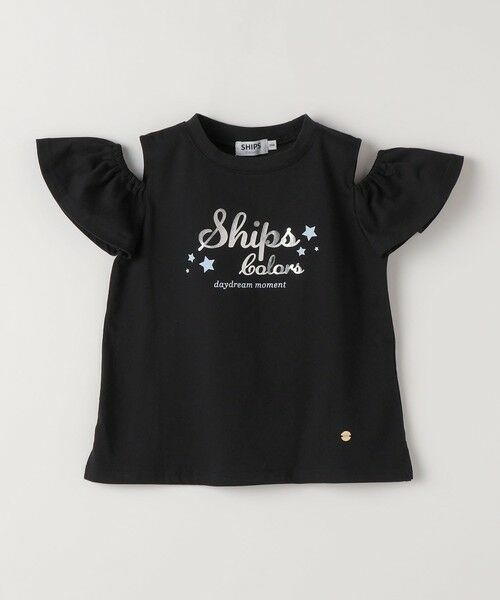 SHIPS / シップス Tシャツ | 《予約》SHIPS Colors:100〜140cm /〈洗濯機可能〉オープンショルダー Tシャツ◆ | 詳細1