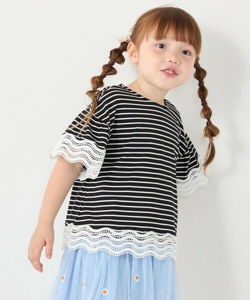 SHIPS / シップス Tシャツ | SHIPS Colors:100〜140cm /〈洗濯機可能〉リンク レース Tシャツ◇ | 詳細14