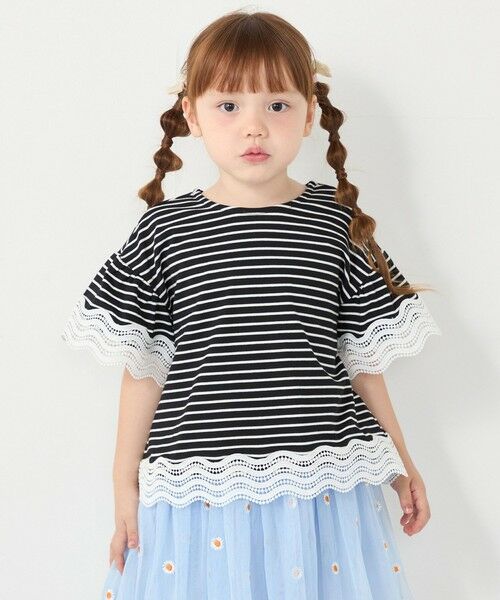 SHIPS / シップス Tシャツ | SHIPS Colors:100〜140cm /〈洗濯機可能〉リンク レース Tシャツ◇ | 詳細15