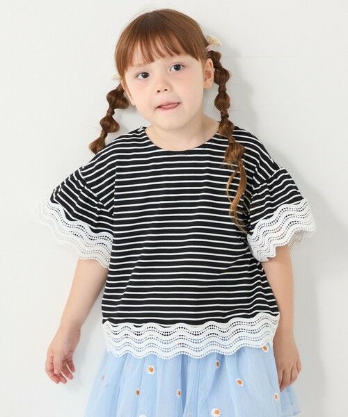 SHIPS / シップス Tシャツ | SHIPS Colors:100〜140cm /〈洗濯機可能〉リンク レース Tシャツ◇ | 詳細17