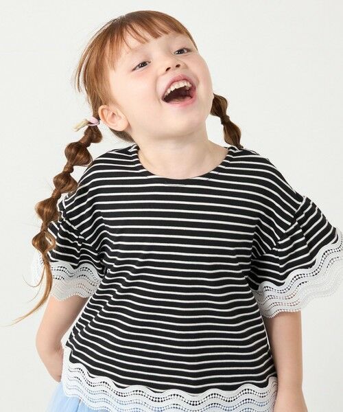 SHIPS / シップス Tシャツ | SHIPS Colors:100〜140cm /〈洗濯機可能〉リンク レース Tシャツ◇ | 詳細18