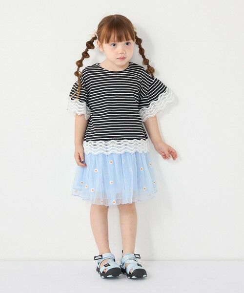SHIPS / シップス Tシャツ | SHIPS Colors:100〜140cm /〈洗濯機可能〉リンク レース Tシャツ◇ | 詳細22