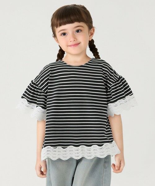 SHIPS / シップス Tシャツ | SHIPS Colors:100〜140cm /〈洗濯機可能〉リンク レース Tシャツ◇ | 詳細23