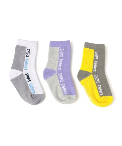 SHIPS / シップス ソックス | SHIPS Colors:ロゴ 3ピース ソックス（KIDS）（ライトホワイト）