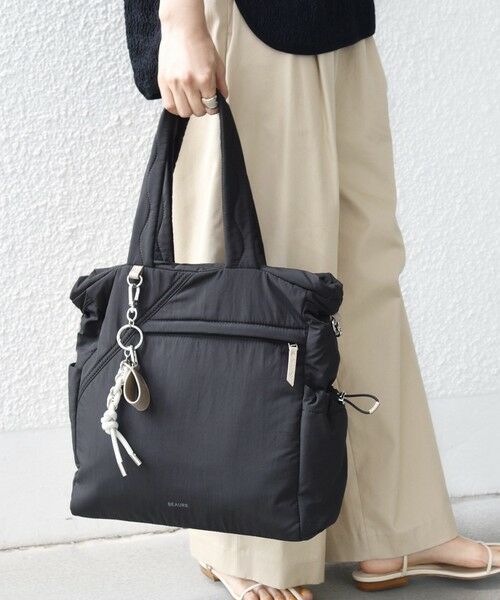 SHIPS / シップス トートバッグ | 《予約》【WEB限定/SHIPS別注】BEAURE:〈撥水〉マルチウェイ チャーム 付き バッグ | 詳細20