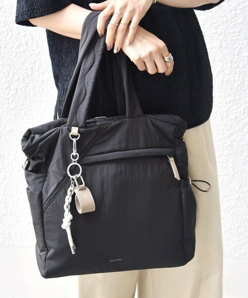 SHIPS / シップス トートバッグ | 《予約》【WEB限定/SHIPS別注】BEAURE:〈撥水〉マルチウェイ チャーム 付き バッグ | 詳細21