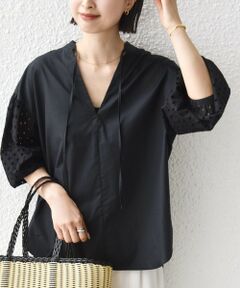 SHIPS / シップス シャツ・ブラウス | 《予約》〈手洗い可能〉カットワーク レース スリーブ ブラウス