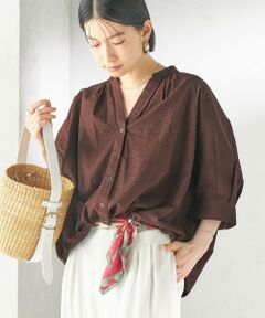 SHIPS / シップス シャツ・ブラウス | 《予約》〈手洗い可能〉サッカー 裾 ドロスト メタル ボタン シャツ 2