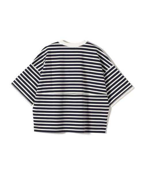 SHIPS / シップス Tシャツ | SHIPS Primary Navy Label:コットン 天竺 ハーフ スリーブ TEE | 詳細3