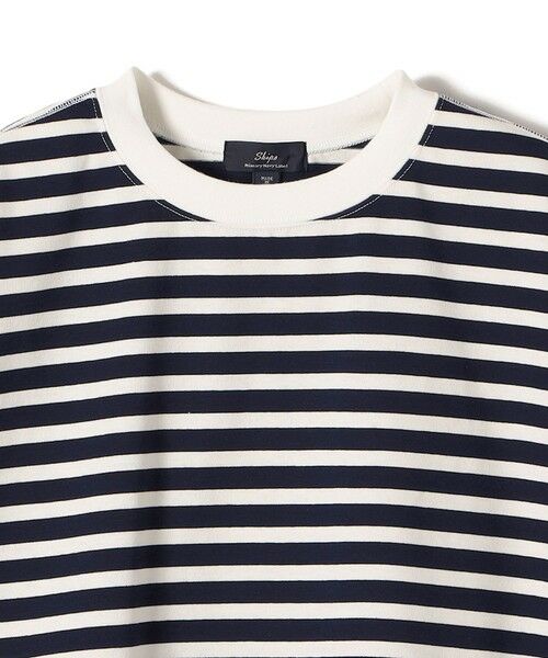 SHIPS / シップス Tシャツ | SHIPS Primary Navy Label:コットン 天竺 ハーフ スリーブ TEE | 詳細4