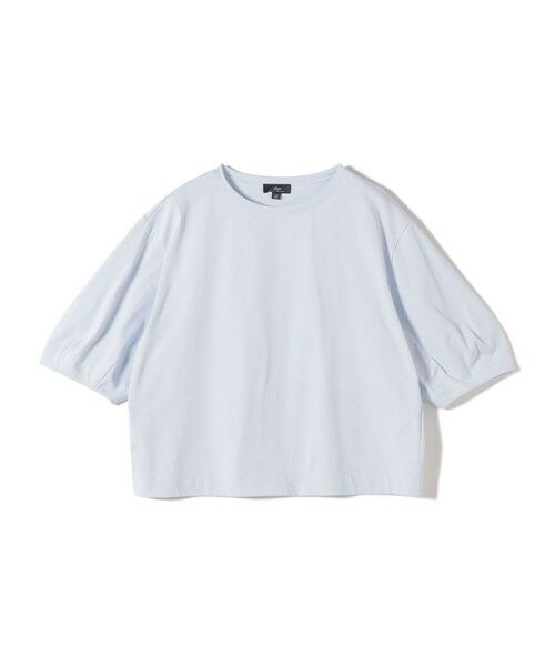 SHIPS / シップス カットソー | SHIPS Primary Navy Label:〈手洗い可能〉ランタン スリーブ プルオーバー（サックスブルー）