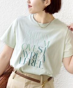 SHIPS / シップス Tシャツ | 《予約》【WEB限定】オーガニック コットン コンパクト プリント TEE