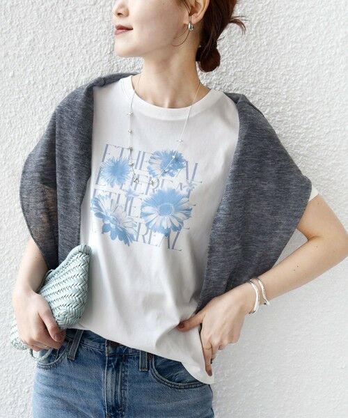 SHIPS / シップス Tシャツ | 《予約》【WEB限定】オーガニック コットン コンパクト プリント TEE | 詳細5