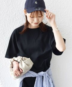 SHIPS / シップス Tシャツ | 《予約》〈接触冷感/UVカット〉ガゼット デザイン ワイド スリーブ TEE