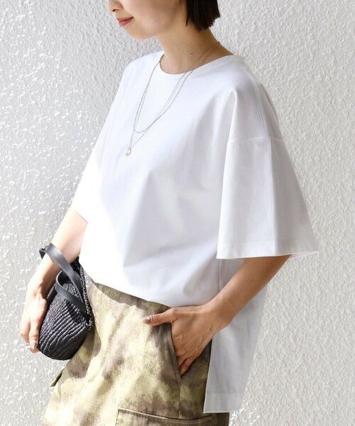 SHIPS / シップス Tシャツ | 《予約》〈接触冷感/UVカット〉ガゼット デザイン ワイド スリーブ TEE | 詳細5