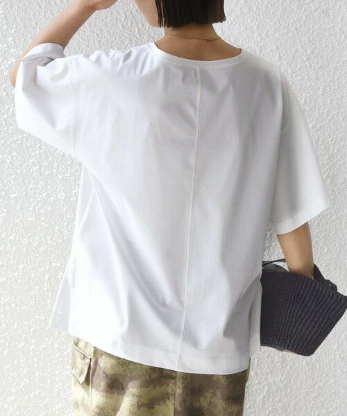SHIPS / シップス Tシャツ | 《予約》〈接触冷感/UVカット〉ガゼット デザイン ワイド スリーブ TEE | 詳細6