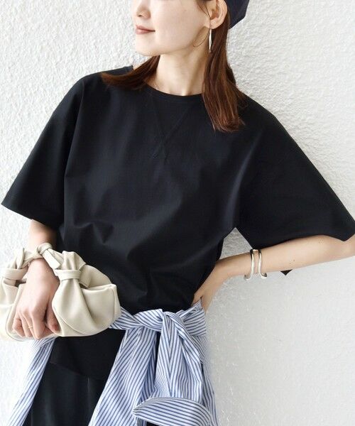 SHIPS / シップス Tシャツ | 《予約》〈接触冷感/UVカット〉ガゼット デザイン ワイド スリーブ TEE | 詳細15