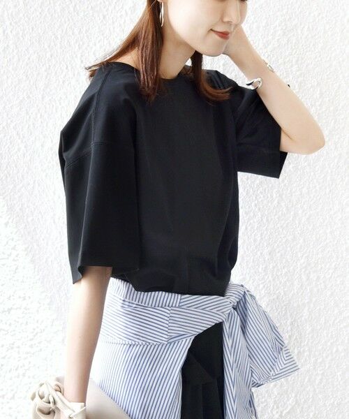 SHIPS / シップス Tシャツ | 《予約》〈接触冷感/UVカット〉ガゼット デザイン ワイド スリーブ TEE | 詳細18