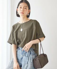 SHIPS / シップス Tシャツ | 《予約》【実力派ベーシック】〈手洗い可能〉レーヨン ナイロン ドルマン 半袖 プルオーバー