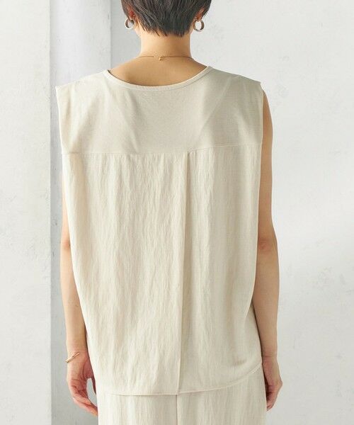SHIPS / シップス Tシャツ | 【実力派ベーシック】〈手洗い可能〉レーヨン ナイロン 深 ベンツ ノースリーブ プルオーバー | 詳細21