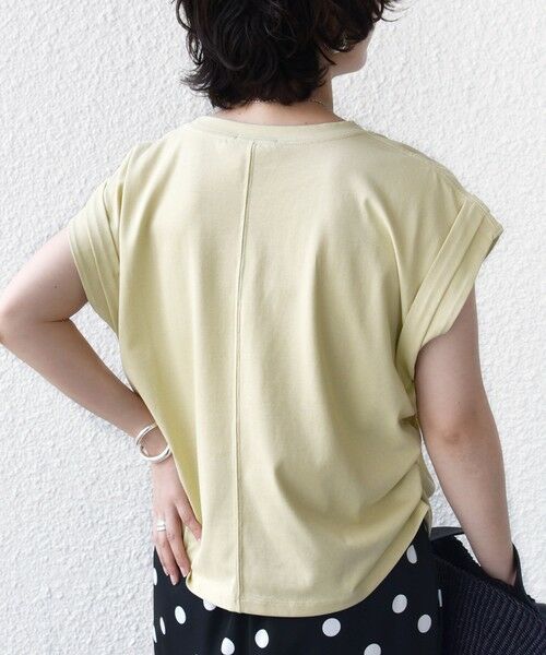 SHIPS / シップス Tシャツ | 《予約》【WEB限定】〈汗染み防止加工〉機能素材 サイド ギャザー フレンチ スリーブ プルオーバー | 詳細28