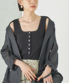 SHIPS / シップス タンクトップ | 《予約》Wai＋:〈手洗い可能〉アイレット ヘンリー タンクトップ
