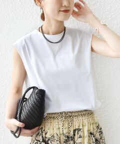 SHIPS / シップス カットソー | 《予約》〈接触冷感/UVカット〉ガゼット デザイン 裾 ラウンド TEE