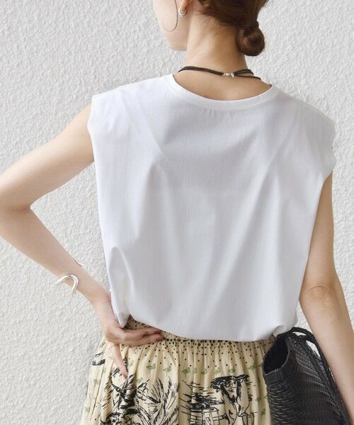 SHIPS / シップス カットソー | 《予約》〈接触冷感/UVカット〉ガゼット デザイン 裾 ラウンド TEE | 詳細6