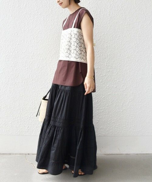 SHIPS / シップス カットソー | 《予約》〈接触冷感/UVカット〉ガゼット デザイン 裾 ラウンド TEE | 詳細23