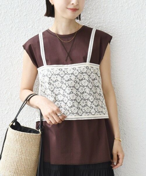 SHIPS / シップス カットソー | 《予約》〈接触冷感/UVカット〉ガゼット デザイン 裾 ラウンド TEE | 詳細26