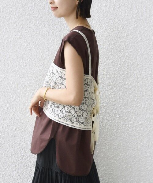 SHIPS / シップス カットソー | 《予約》〈接触冷感/UVカット〉ガゼット デザイン 裾 ラウンド TEE | 詳細28