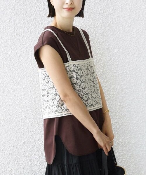 SHIPS / シップス カットソー | 《予約》〈接触冷感/UVカット〉ガゼット デザイン 裾 ラウンド TEE | 詳細30
