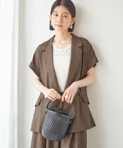 SHIPS / シップス タンクトップ | 〈手洗い可能〉ラッセル レース 前後 2WAY ノースリーブ プルオーバー | 詳細3
