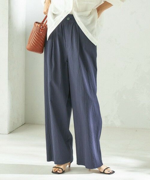 SHIPS / シップス その他パンツ | 《予約》〈手洗い可能〉ACAR バンピー チェック タック パンツ | 詳細28