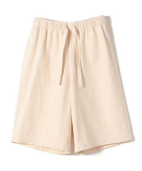 SHIPS / シップス ショート・ハーフ・半端丈パンツ | SHIPS Primary Navy Label:〈手洗い可能〉コットン キュロット ショーツ（ナチュラル）