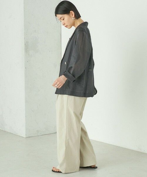 SHIPS / シップス その他パンツ | 《予約》Wai＋:〈接触冷感 / 吸水速乾 / 洗濯機可能〉タイプライター コンフィ タック パンツ | 詳細12
