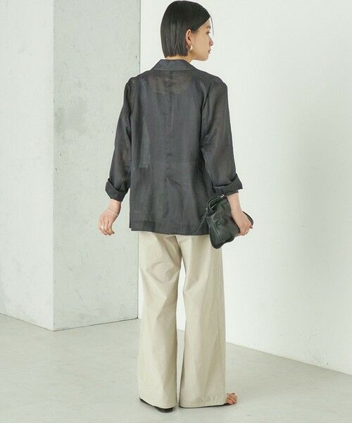SHIPS / シップス その他パンツ | 《予約》Wai＋:〈接触冷感 / 吸水速乾 / 洗濯機可能〉タイプライター コンフィ タック パンツ | 詳細13