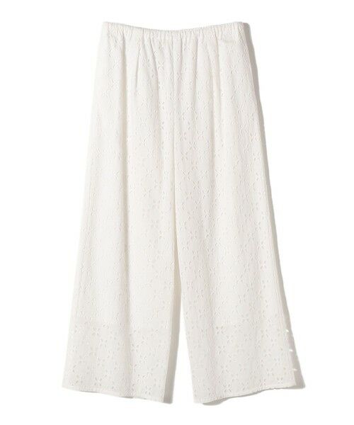 SHIPS / シップス ショート・ハーフ・半端丈パンツ | 《予約》〈手洗い可能〉綿 刺繍 レース パンツ | 詳細9