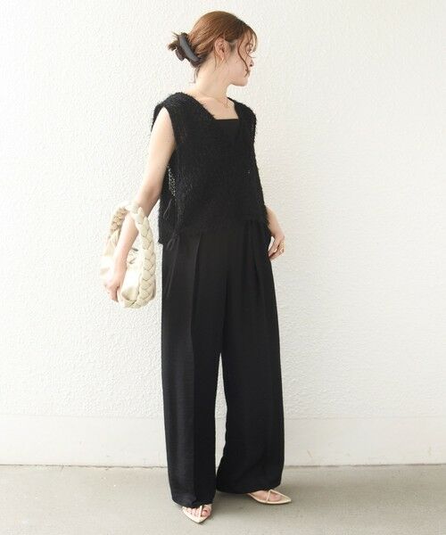 SHIPS / シップス その他パンツ | 〈接触冷感/手洗い可能〉Jupiter 麻混 タック ギャザー パンツ | 詳細25
