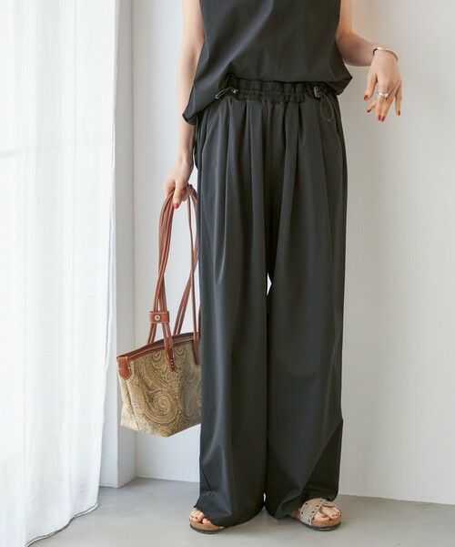 SHIPS / シップス その他パンツ | 《予約》【SHIPS別注】TAION: 〈UVカット/接触冷感/吸水速乾〉ドロスト パンツ（ブラック）