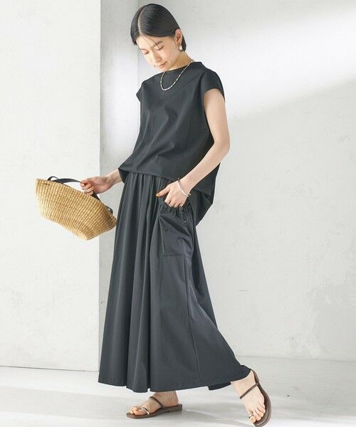 SHIPS / シップス ロング・マキシ丈スカート | 《予約》【SHIPS別注】TAION: 〈UVカット/接触冷感/吸水速乾〉サイド ポケット スカート | 詳細2