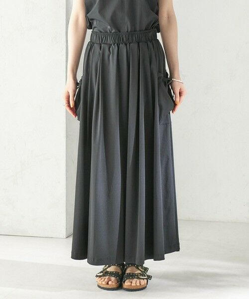 SHIPS / シップス ロング・マキシ丈スカート | 《予約》【SHIPS別注】TAION: 〈UVカット/接触冷感/吸水速乾〉サイド ポケット スカート | 詳細20
