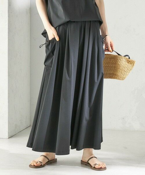 SHIPS / シップス ロング・マキシ丈スカート | 《予約》【SHIPS別注】TAION: 〈UVカット/接触冷感/吸水速乾〉サイド ポケット スカート | 詳細8