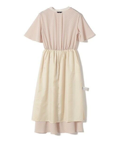 SHIPS / シップス ロング・マキシ丈ワンピース | 〈手洗い可能〉プリント キーネック フレア スリーブ 半袖 ワンピース | 詳細13