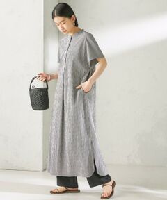 SHIPS / シップス ロング・マキシ丈ワンピース | 《予約》〈手洗い可能〉ACAR バンピー チェック ワンピース